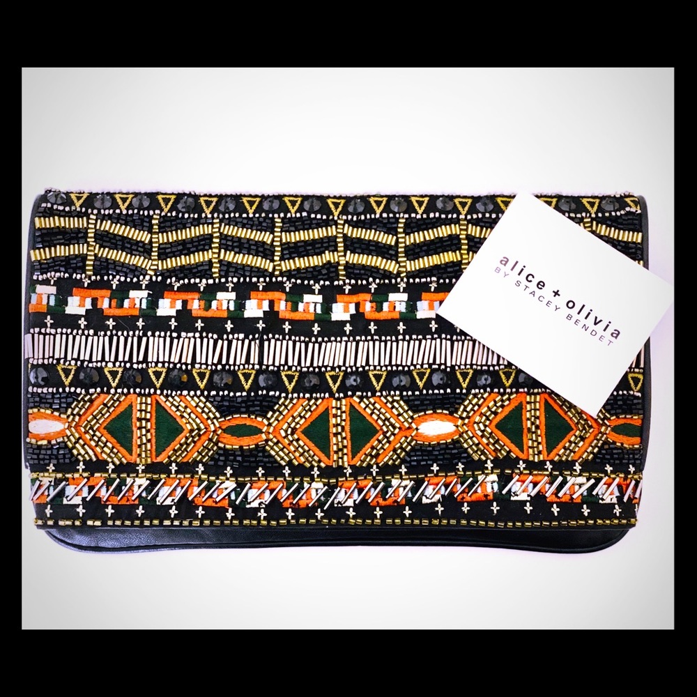 Alice and Olivia Hand Beaded Purse